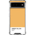 Amber Yellow Google Pixel 6 Clear Case
